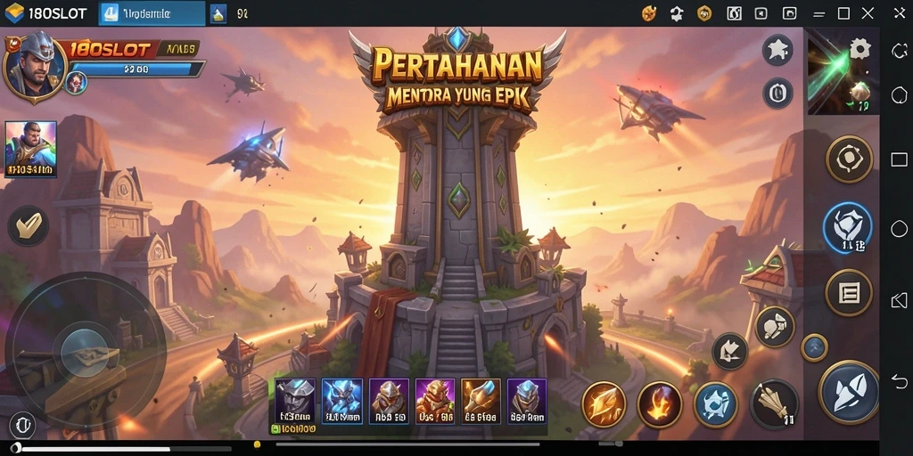 Tampilan gameplay menegangkan dalam 180SLOT yang menguji keterampilan strategi Anda.