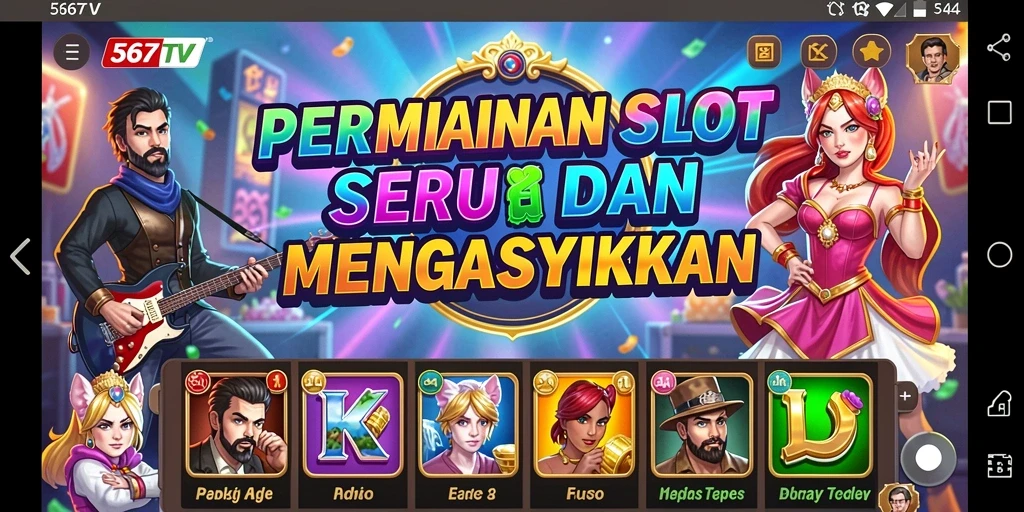 Tampilan gameplay 567TV yang menarik dan penuh warna.