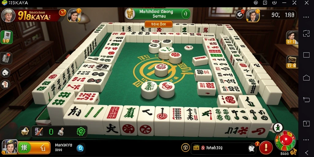 Screenshot gameplay Mahjong yang seru di 918KAYA