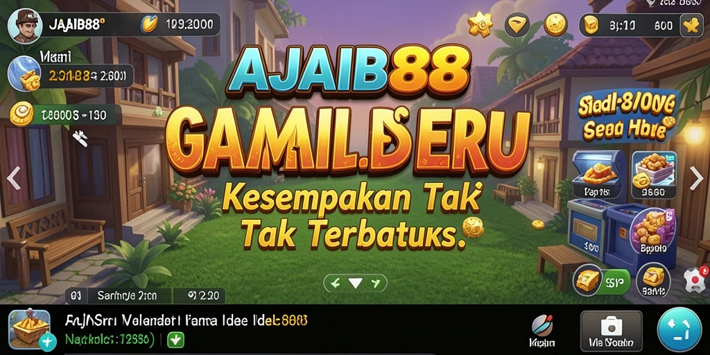 Tampilan gameplay AJAIB88 yang menarik dan penuh petualangan Idle.