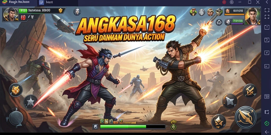 Tangkapan layar permainan ANGKASA168 menunjukkan pertarungan yang mendebarkan.
