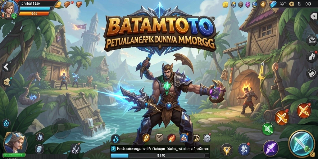 Tampilan gameplay menarik BATAMTOTO menampilkan petualangan epik di dunia MMORPG.