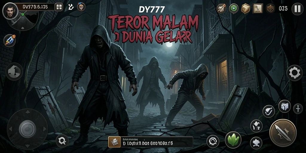 Screenshot gameplay DY777 yang menunjukkan kengerian luar biasa.