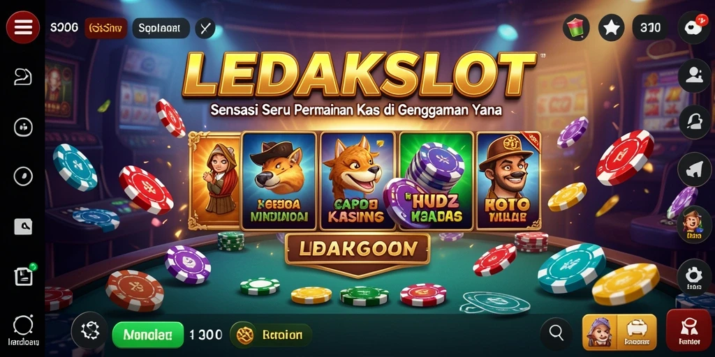 Tampilan gameplay menarik dari LEDAKSLOT dengan berbagai pilihan permainan Kasino.