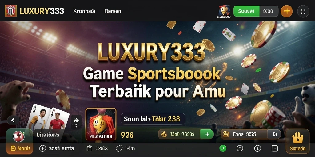 Screenshot gameplay LUXURY333 menampilkan taruhan pada berbagai olahraga.