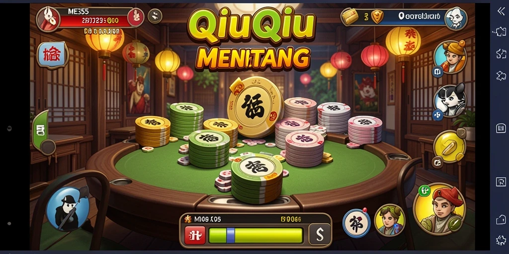 Tangkapan layar gameplay QiuQiu yang menarik dan seru.