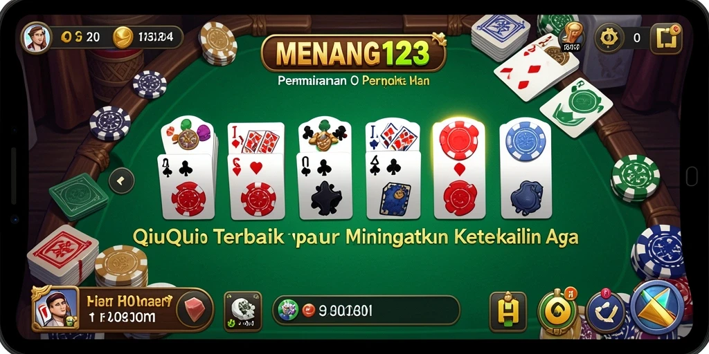 Tampilan menarik dari gameplay QiuQiu di MENANG123.