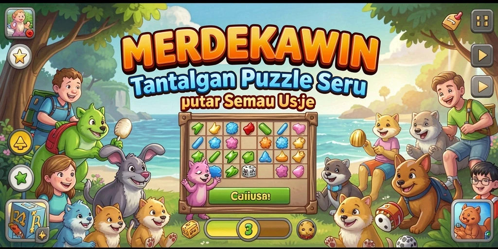 Screenshot dari gameplay seru MERDEKAWIN di level yang menantang.