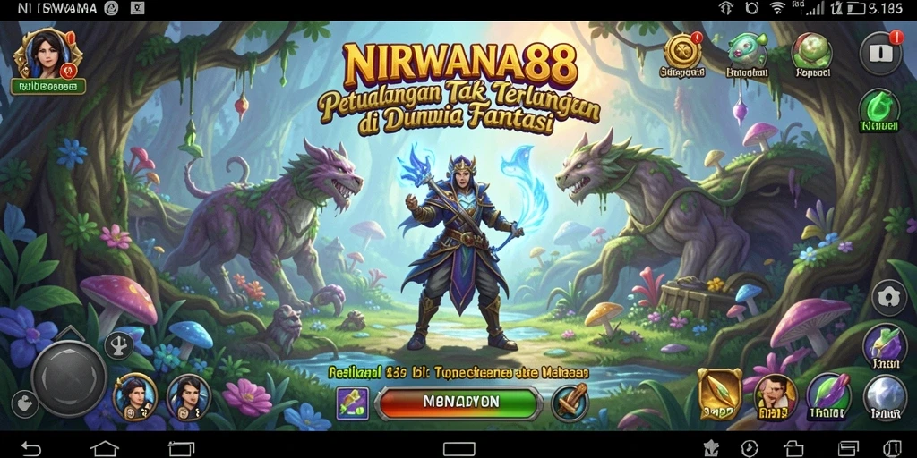 Menampilkan petualangan seru dalam dunia fantastis NIRWANA88.