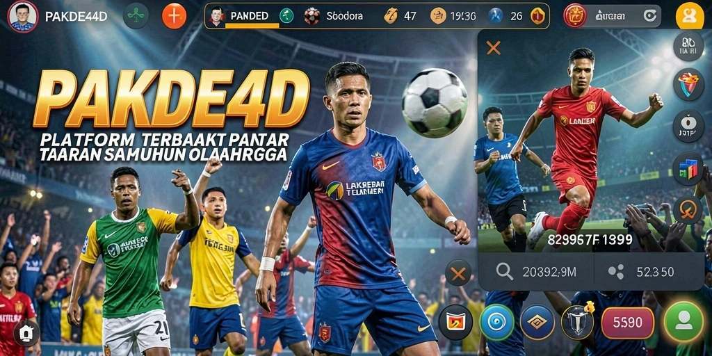 Screenshot utama PAKDE4D menampilkan antarmuka taruhan olahraga yang menarik.