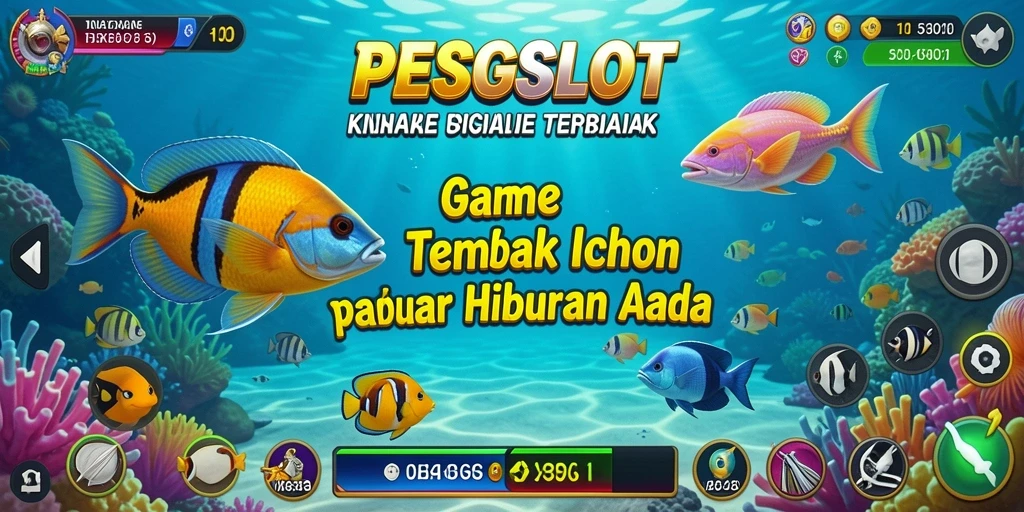 Screenshot menampilkan pemain menangkap ikan dalam PESGSLOT.