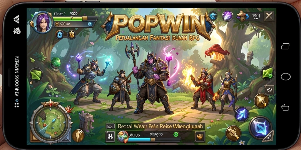 Tampilkan gameplay seru dan mendebarkan di dunia RPG POPWIN.