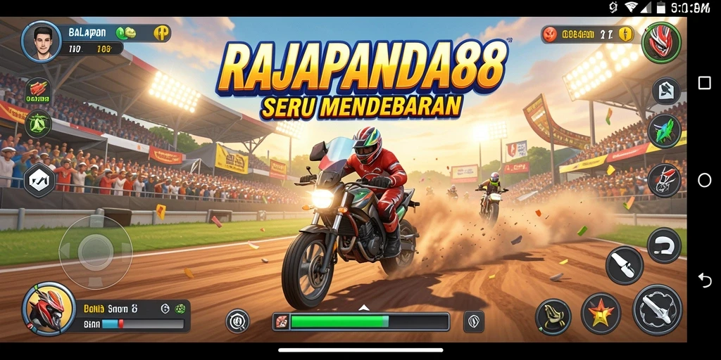Tampilan keseruan balapan di RAJAPANDA88 yang mendebarkan.