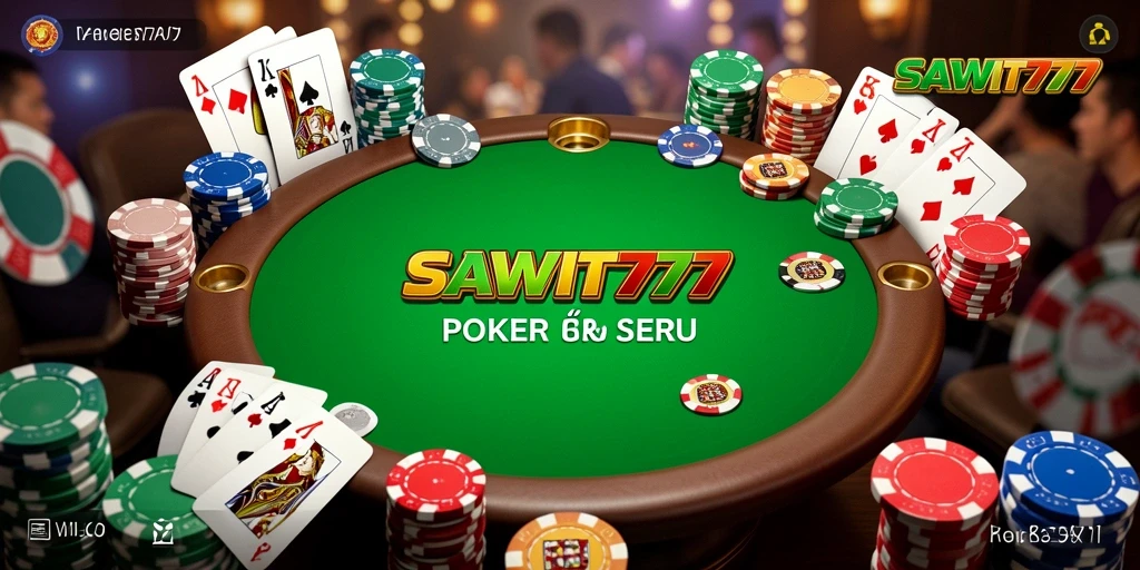 Tampilan gameplay SAWIT777 yang menarik dalam permainan Poker.