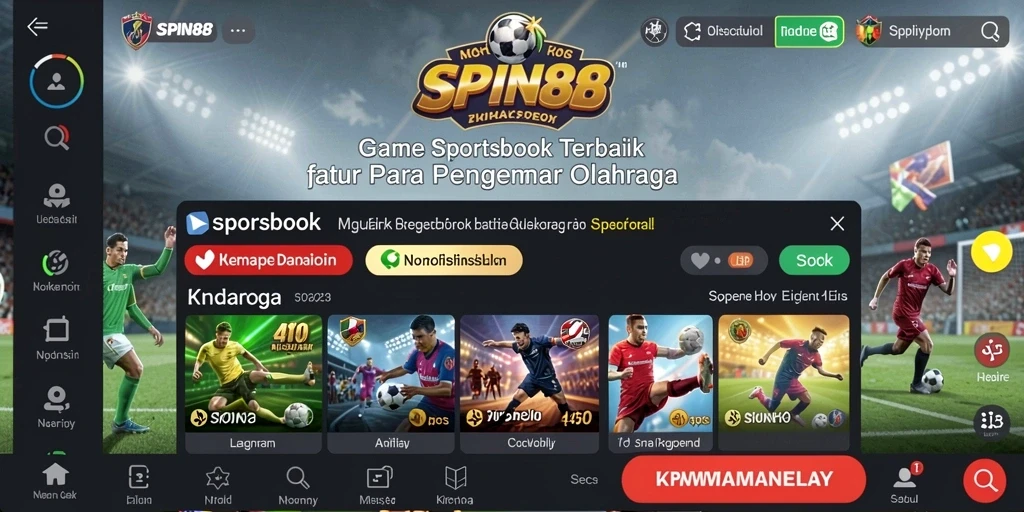 Tampilan intuitif SPIN88 untuk taruhan olahraga yang menarik.