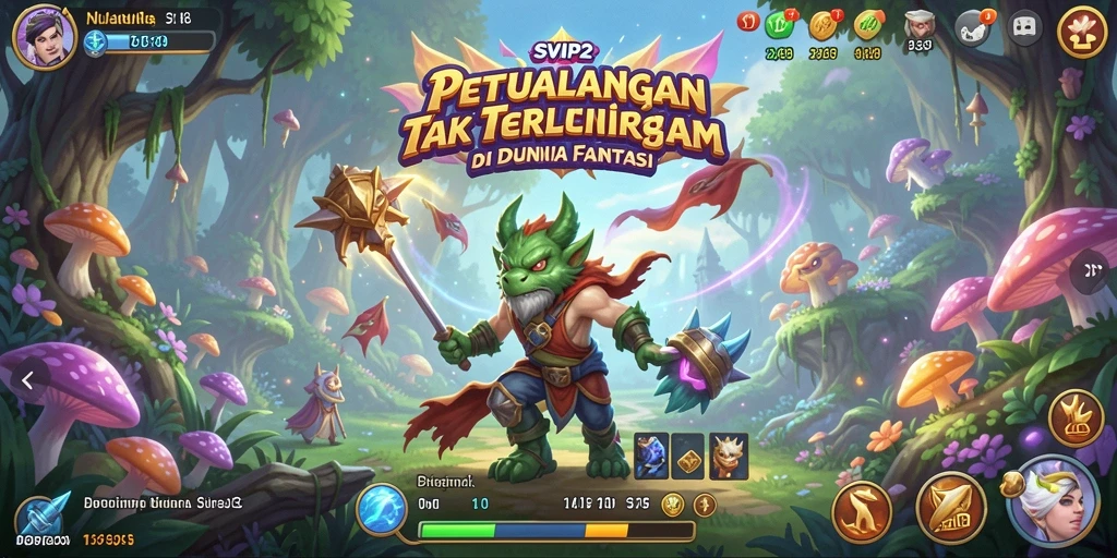 Screenshot menunjukkan aksi seru dalam game petualangan SVIP2.