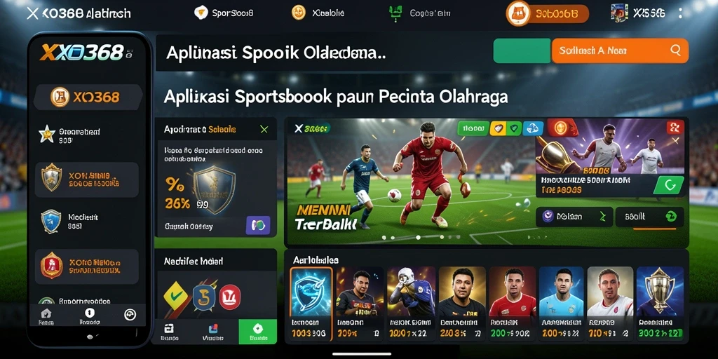 Tampilan gameplay Sportsbook XO368 dengan antarmuka yang menarik.